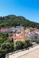 Fototapeta na wymiar Landscape over the village of Sintra Portugal.