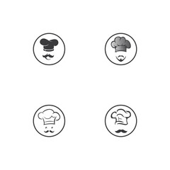 Hat chef logo template