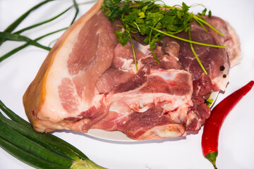 raw lamb chops