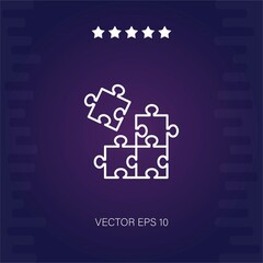 Jigsaw vector icon vector illustration