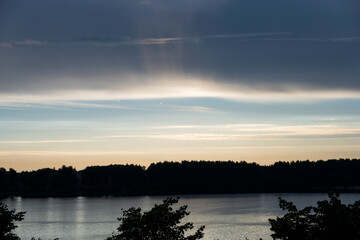city view through the eyes of a hiker on ancient buildings