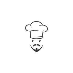 Hat chef logo template