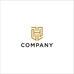 letter H logo safeguards safety from making mistakes and financial losses and maintains the lowest possible time and effort