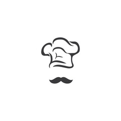 Hat chef logo template