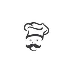 Hat chef logo template