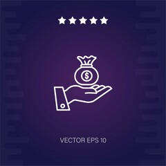 money bag vector icon vector illustration