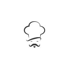 Hat chef logo template