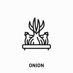 Fototapeta premium onion icon vector. onion sign symbol for your design 