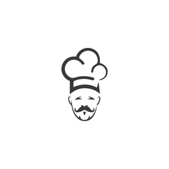 Hat chef logo template