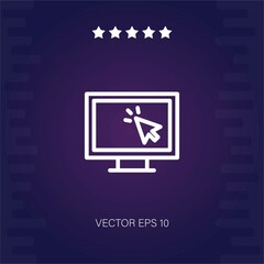 monitor vector icon vector illustration