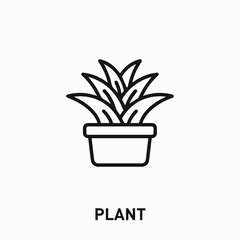 plant icon vector. green sign symbol for your design	
