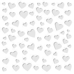 Paper Cut Heart Pattern