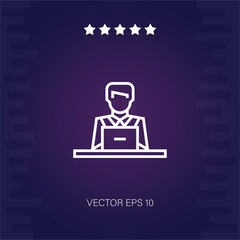 officeworker vector icon vector illustration