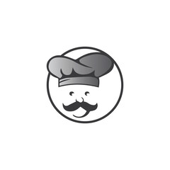 Obraz na płótnie Canvas Hat chef logo template