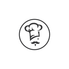 Hat chef logo template