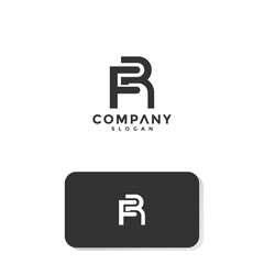 Obraz premium letter F R logo