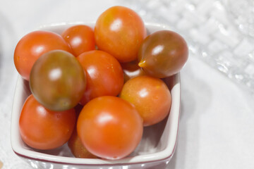 cherry tomatoes in a bowl