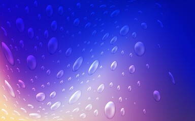 Light Pink, Blue vector layout with circle shapes. Blurred decorative design in abstract style with bubbles. The pattern can be used for ads, leaflets of liquid.