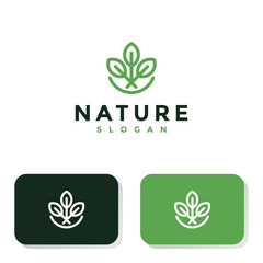 three leaf line logo