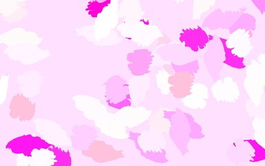 Light Purple, Pink vector template with chaotic shapes.