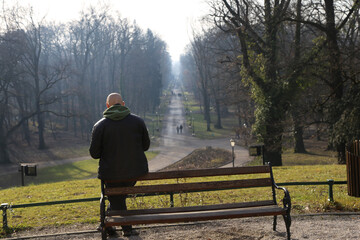 man in park