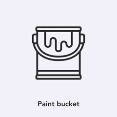 paint bucket icon vector sign symbol