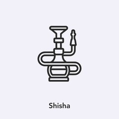 shisha icon vector sign symbol