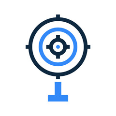 Shooter target icon / vector graphics