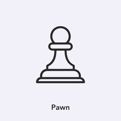 pawn icon vector sign symbol