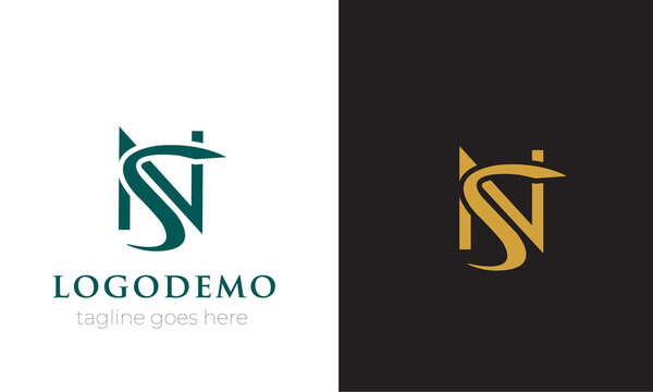 Initial letter N & S logo template vector.Modern abstract N & S Logo design with Colorful shape .
monogram and elegant logo design, Professional Letters Vector Icon Word mark minimal logotype 2