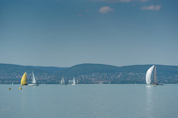 Sailing boats compete on 52.nd Kékszalag