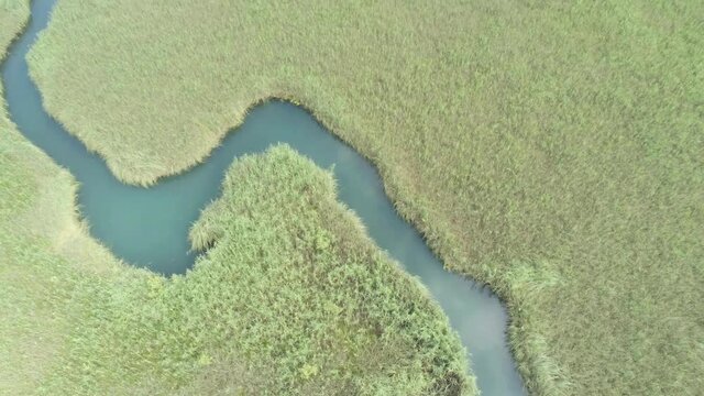 Faaker See with Schilf-M&auml;ander in Carinthia, Austria