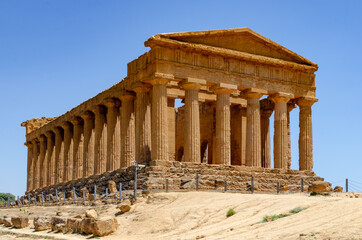 ancient greek Temple of Concordia - Valle dei Templi, Agrigento, Sicily, Italy