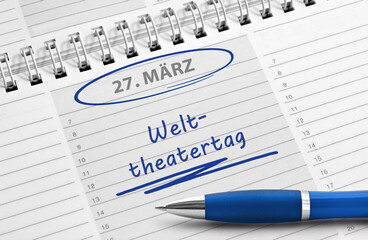 Notiz: 27. März, Welttheatertag