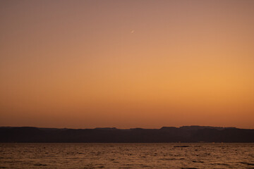 Sunset on beach, sunset on sea, sunset view