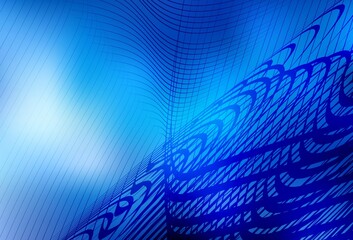 Light BLUE vector glossy abstract layout.