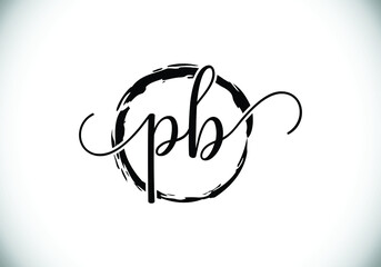 P B Initial Letter Logo design, Graphic Alphabet Symbol for Corporate Business Identity