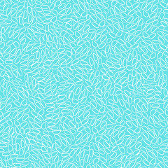 Animal print with dots. Simple light blue and white boho background, seamless pattern. Scandinavian style, design for wallpaper, fabric, textile, wrapping paper.