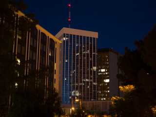 Downtown Tucson, AZ at night