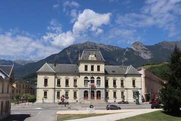 Mairie d'Albertville vue de l'extérieur, ville d'Albertville, département de la Savoie,  France