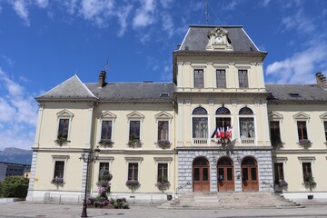 Mairie d'Albertville vue de l'extérieur, ville d'Albertville, département de la Savoie,  France