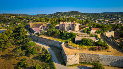 The Fortress of Saint Tropez in France - travel photography - obrazy, fototapety, plakaty