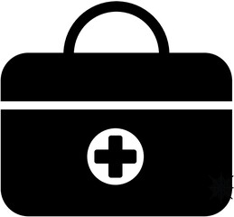 First aid kit box icon