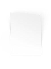 Blank paper sheet in A4 format