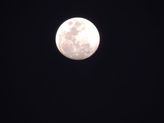 full moon in the night sky