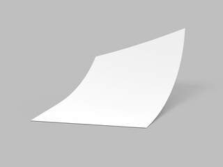 Blank paper sheet in A4 format