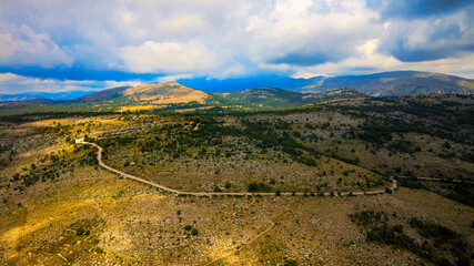 National Park of Prealpes D Azur in France - awesome landscaoe - wide angle view