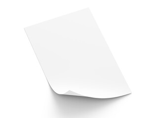 Blank paper sheet in A4 format - obrazy, fototapety, plakaty
