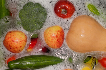 Disinfection of fruits and vegetables