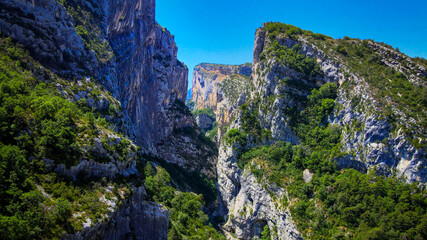 Fototapeta na wymiar The Canyon of Verdon in the French Alpes - amazing nature